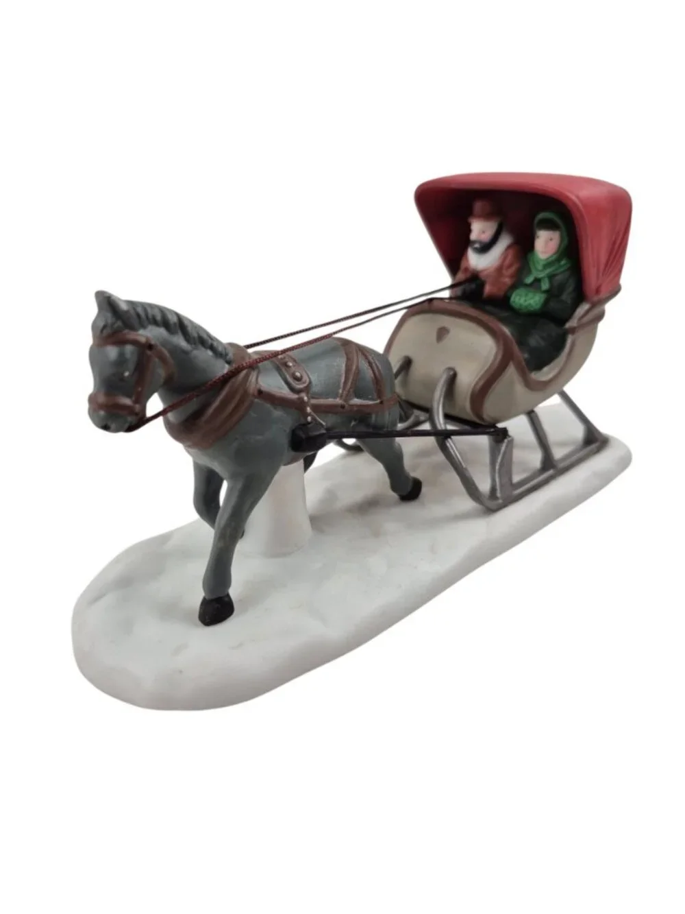 Department 56 One Horse Open Sleigh Accessory 59820 Heritage Dickens Village Box